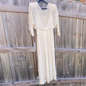 Vintage Lillie Rubin Beaded Wedding Gown Size M